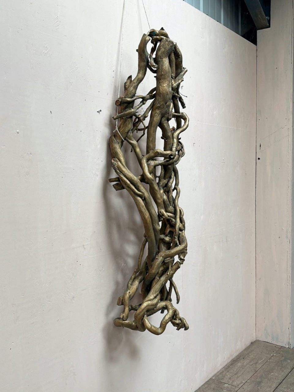 Twisted driftwood sculpture