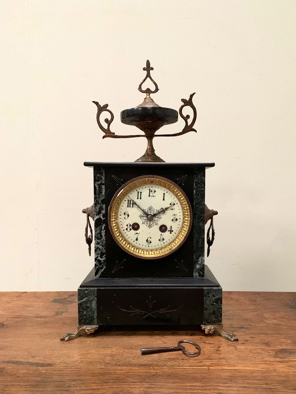 Ebonised clock