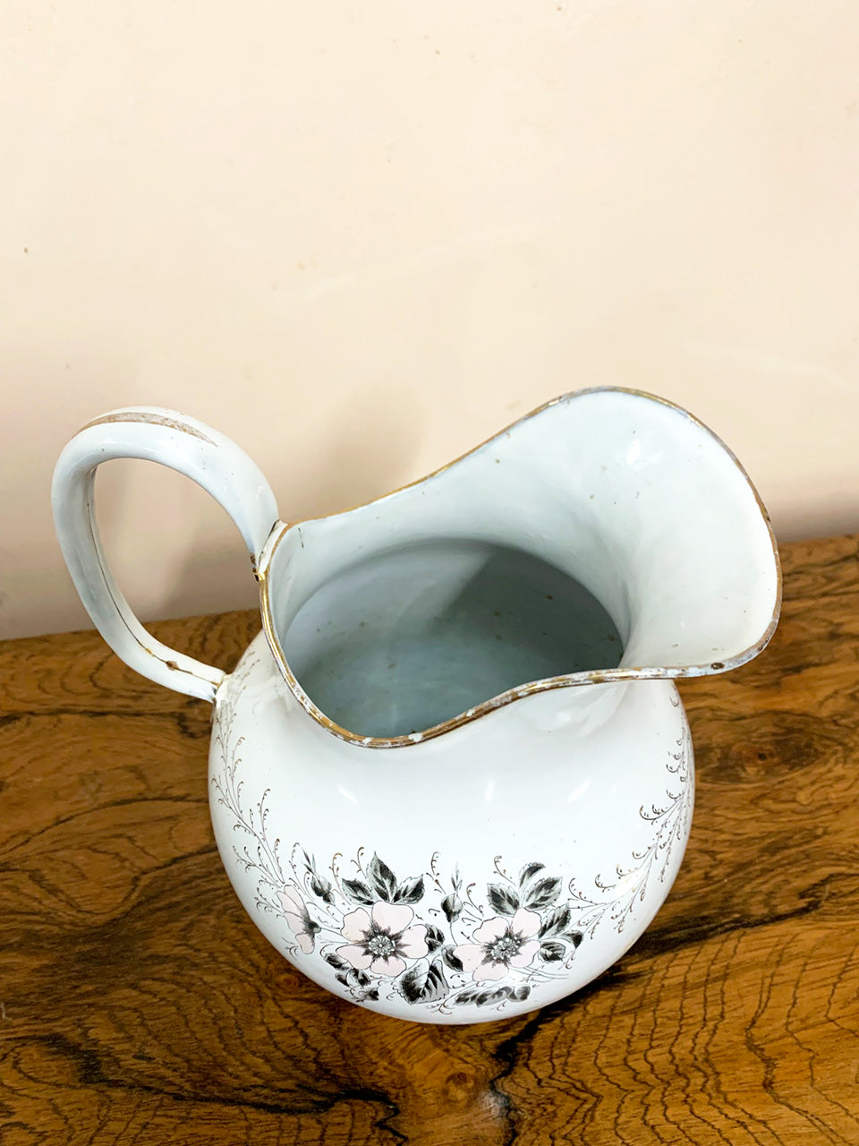 19th century enamel jug