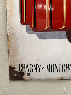 Enamel advertising plaque