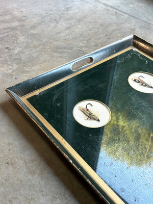 Fishing hook tray