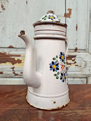 Tall enamelled coffee pot (Reserved)