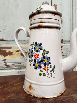 Tall enamelled coffee pot (Reserved)