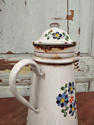 Tall enamelled coffee pot (Reserved)