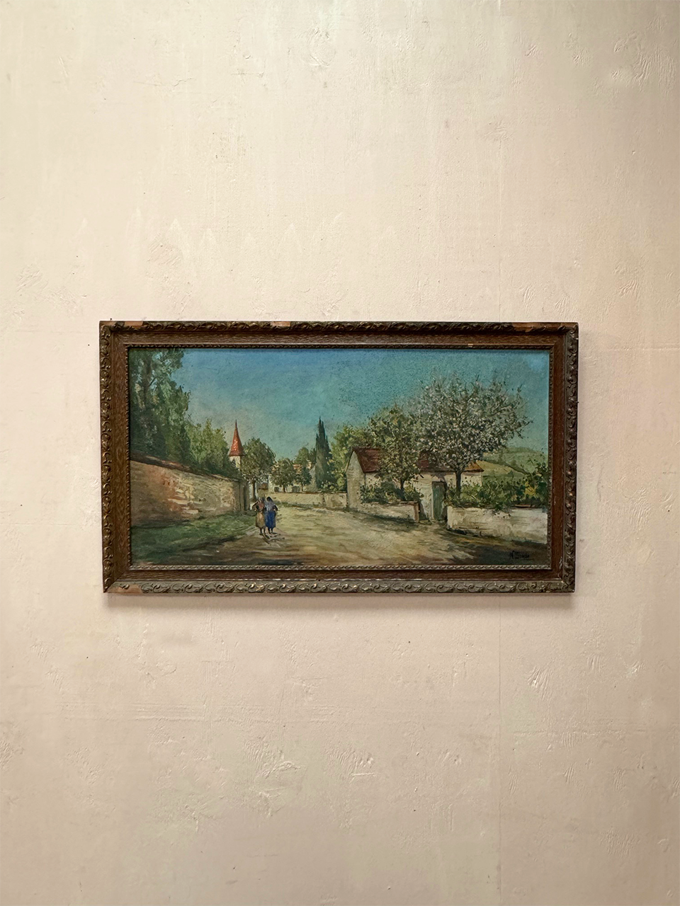 Framed painting