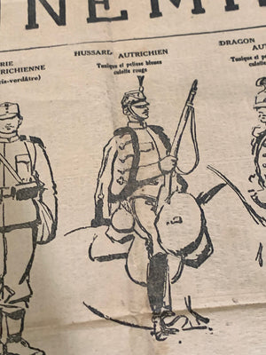 Newspaper article dated 13 August 1914