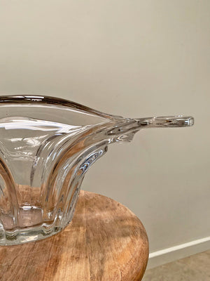 Wide glass dish