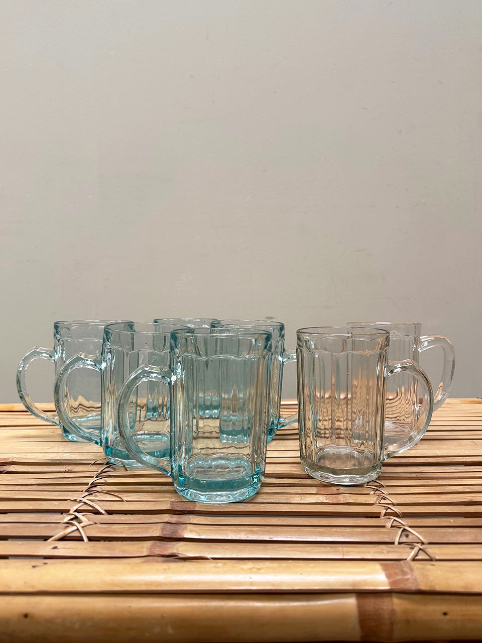 Glass tankards (each)