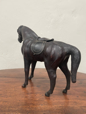 Leather bound horse