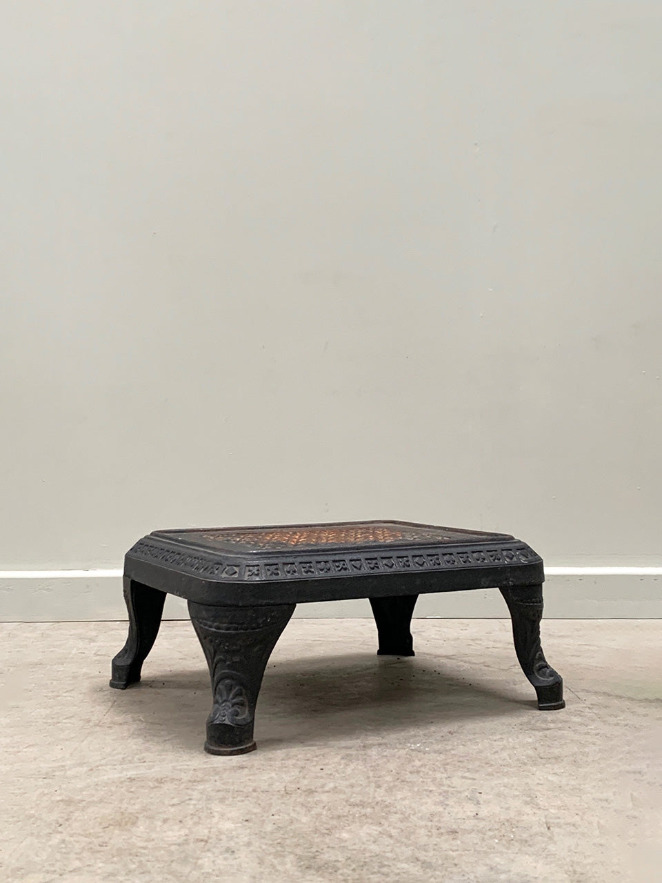 Cast iron stove base