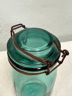Old glass jars
