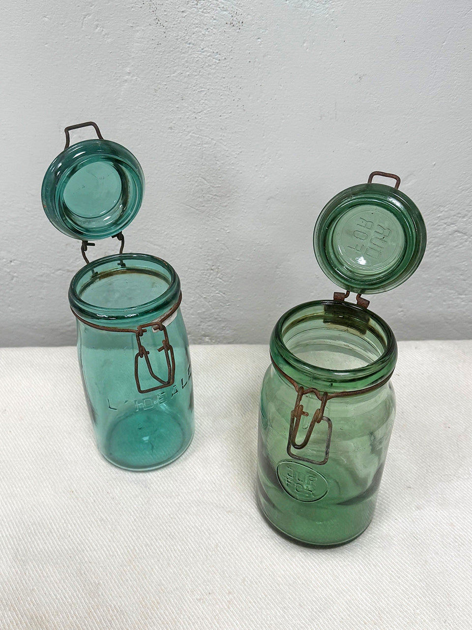 Old glass jars