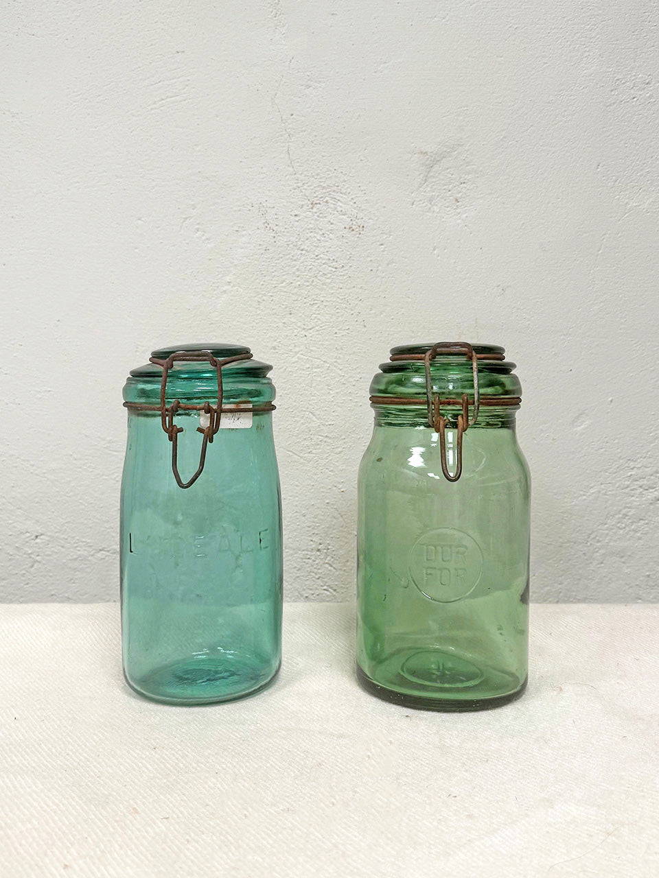 Old glass jars