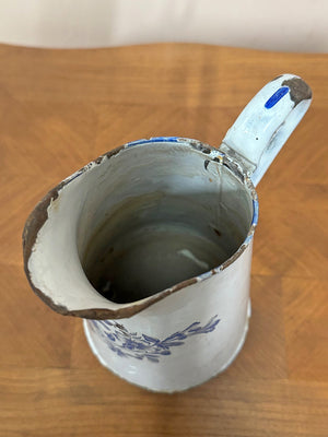 Enamel candleholder and jug (from)