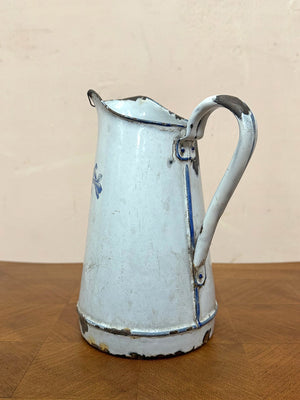 Enamel candleholder and jug (from)