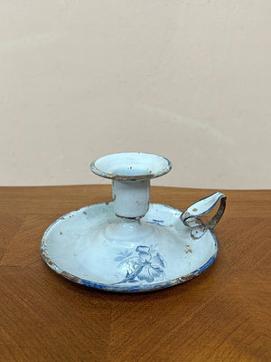 Enamel candleholder and jug (from)