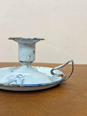 Enamel candleholder and jug (from)