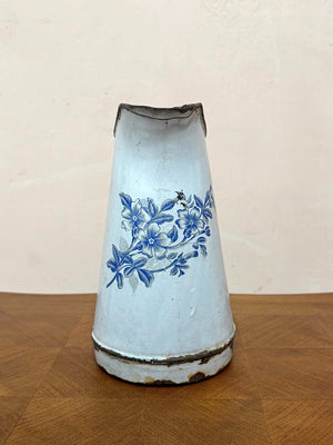 Enamel candleholder and jug (from)