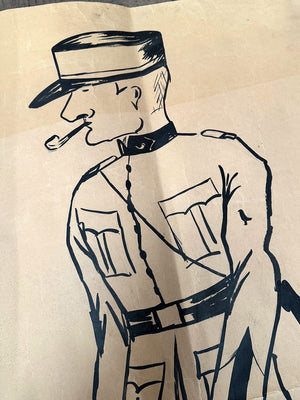 Large prisoner of war drawings (each)