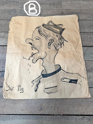 Large prisoner of war drawings (each)