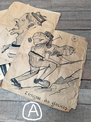Large prisoner of war drawings (each)