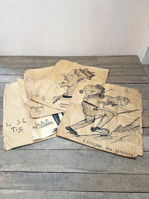 Large prisoner of war drawings (each)