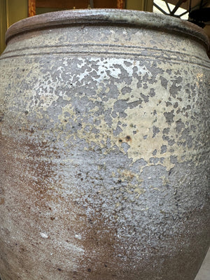Large earthenware urn