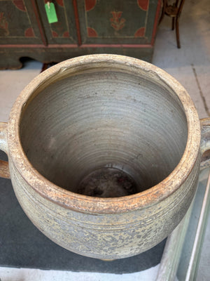Large earthenware urn