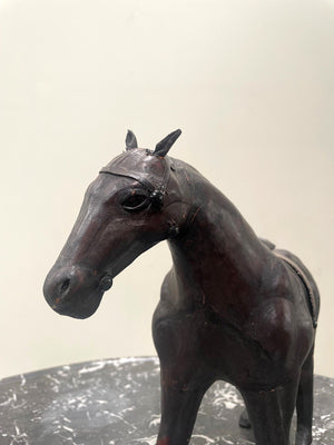 Leather horse