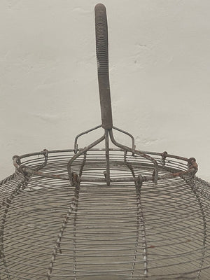 Large metal mesh basket