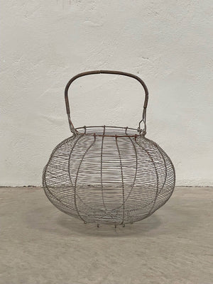 Large metal mesh basket