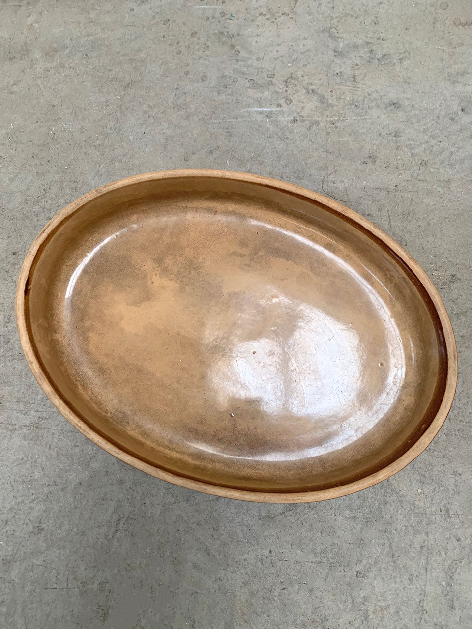 Oval shaped dish