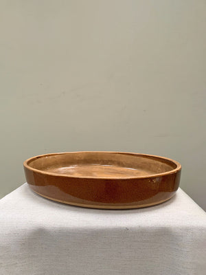 Oval shaped dish