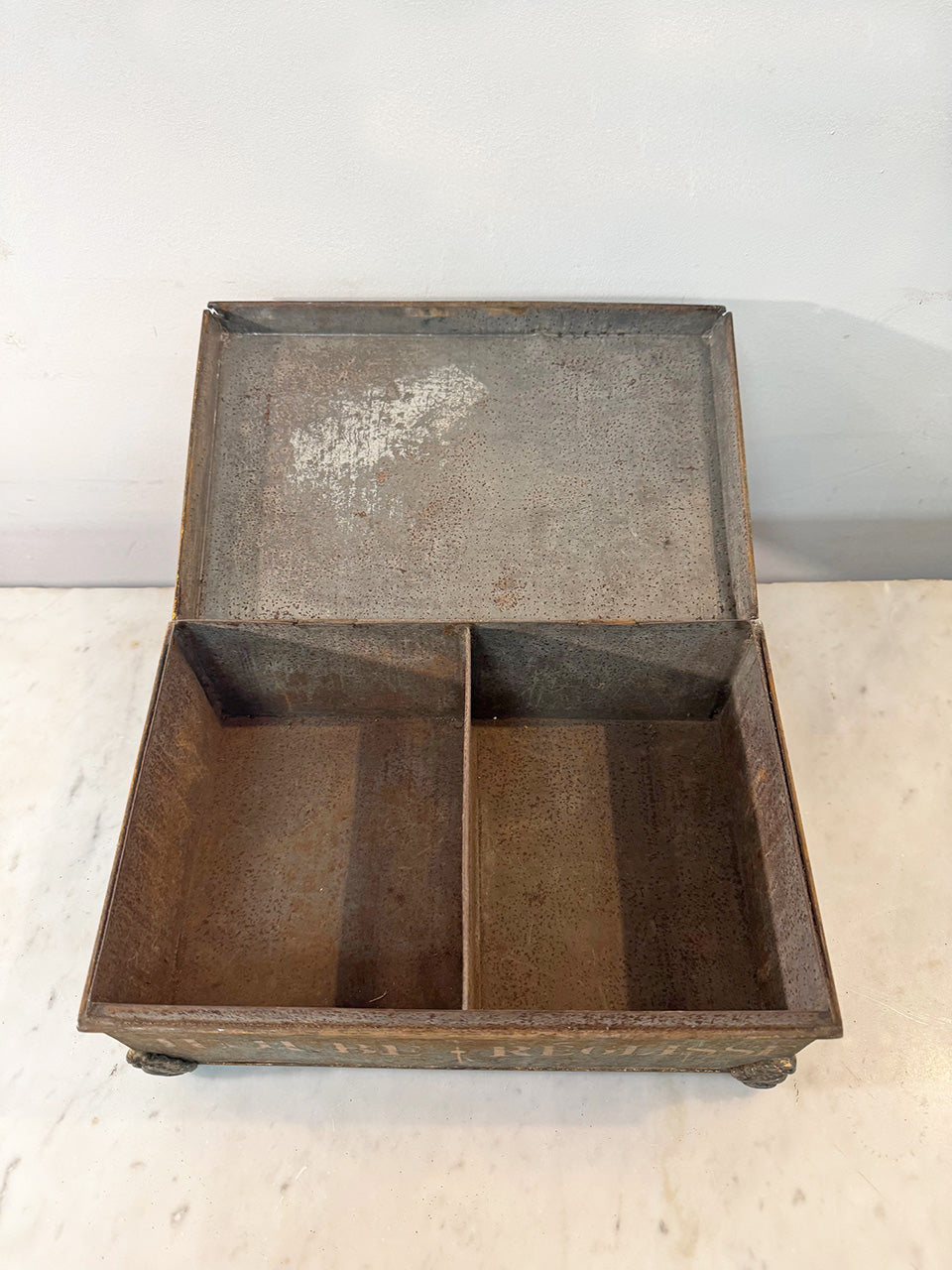 Pair of metal boxes (priced individually)