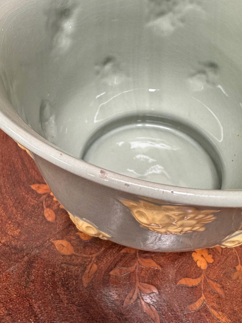 Pair of ceramic planters by Sarreguemines, France