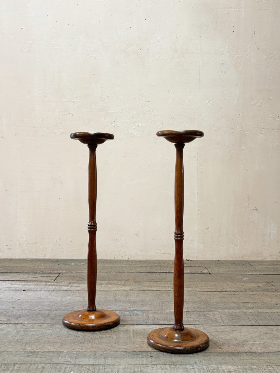 Pair of mahogany stands