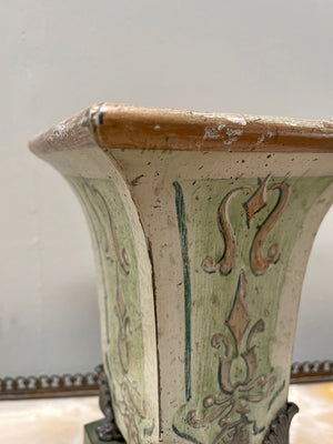 Pair of tole vases