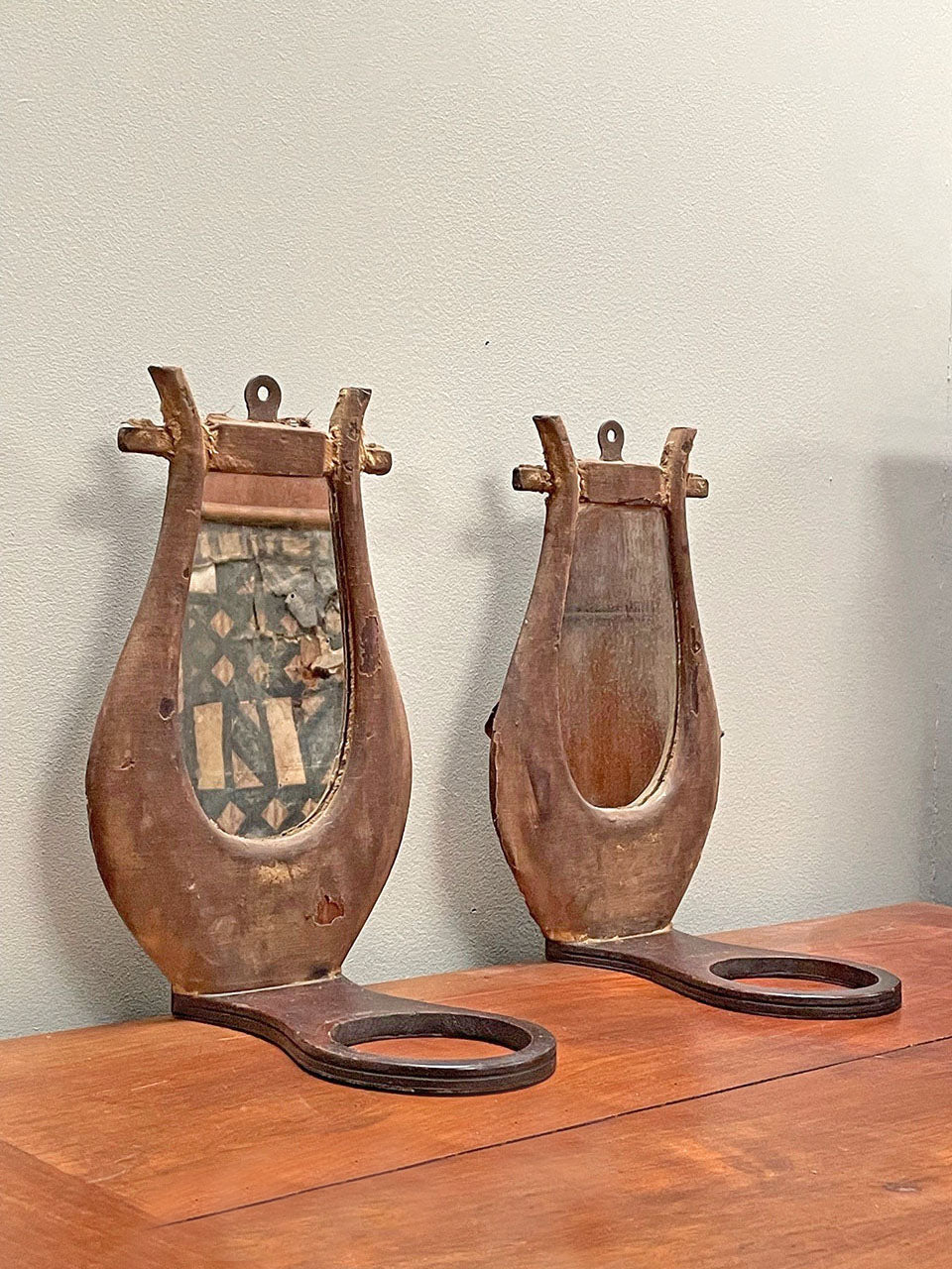 Pair of wall candle or pot holders