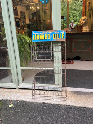 Leonard Lille seed packet display rack
