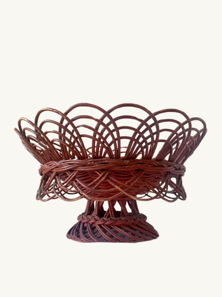 Rattan fruit bowl