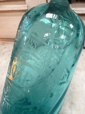 Blue soda syphon
