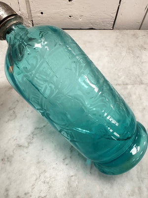 Blue soda syphon