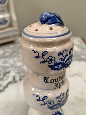 Blue onion spice jars (Reserved)