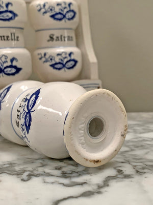 Blue onion spice jars (Reserved)