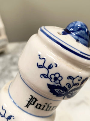 Blue onion spice jars (Reserved)