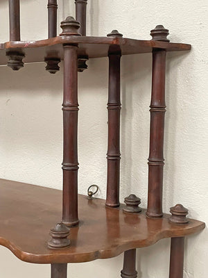 4 tier spindle shelves