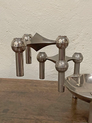 Mid-century stackable candleholder