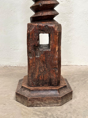 Tall wine press screw