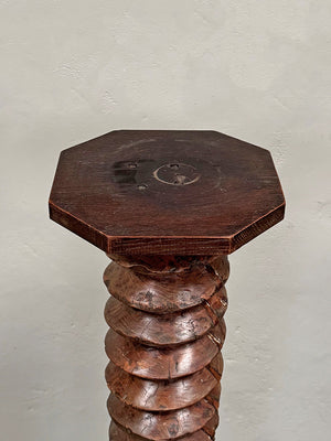 Tall wine press screw