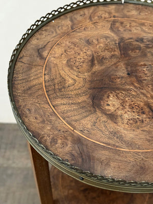 Tiered walnut plant stand